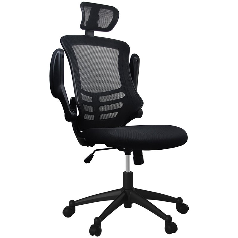 Urbanpro Executive High Back Office Chair with Headrest in Black