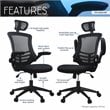 Urbanpro Executive High Back Office Chair with Headrest in Black