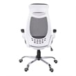 Urbanpro Contemporary Adjustable High Back Office Chair in White and Gray