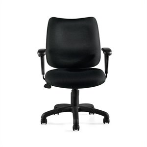 urbanpro contemporary tilter office chair with arms in black
