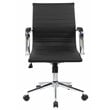 Urbanpro Modern Task Chrome Chair in Black