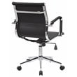 Urbanpro Modern Task Chrome Chair in Black