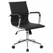 Urbanpro Modern Task Chrome Chair in Black