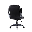 UrbanPro Faux Leather Medium Back Manager Chair with Flip-up Arms in Black