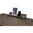 UrbanPro Farmhouse Traditional Wood Writing Desk in Weathered Dove