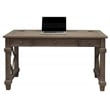 UrbanPro Farmhouse Traditional Wood Writing Desk in Weathered Dove