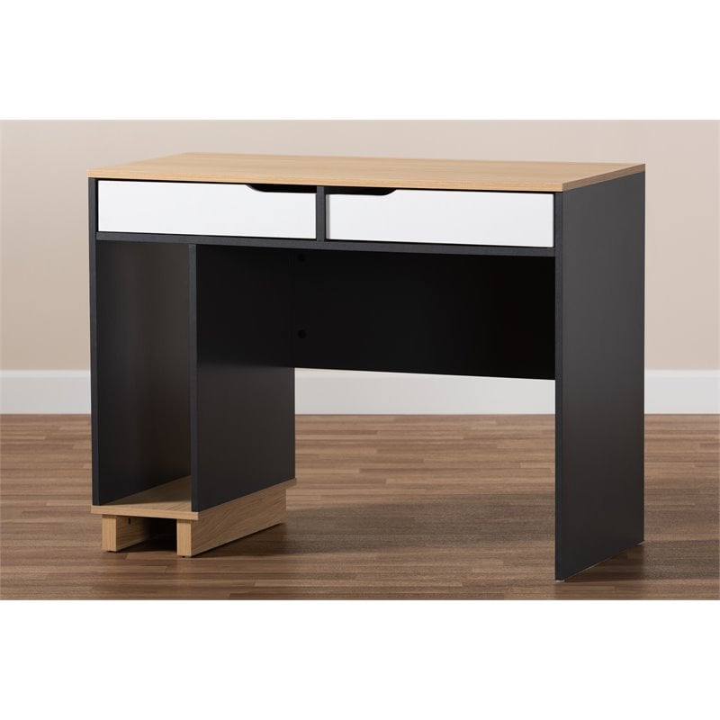 UrbanPro Modern 2-Drawer Multicolor Wood Computer Desk