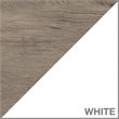 UrbanPro Contemporary 60W L Shaped Computer Desk in Shiplap Gray / White