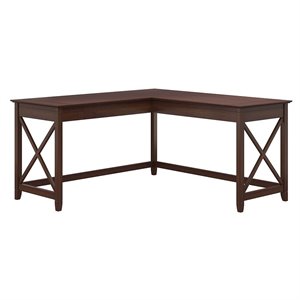 UrbanPro L Shaped Contemporary Engineered Wood Desk in Cherry