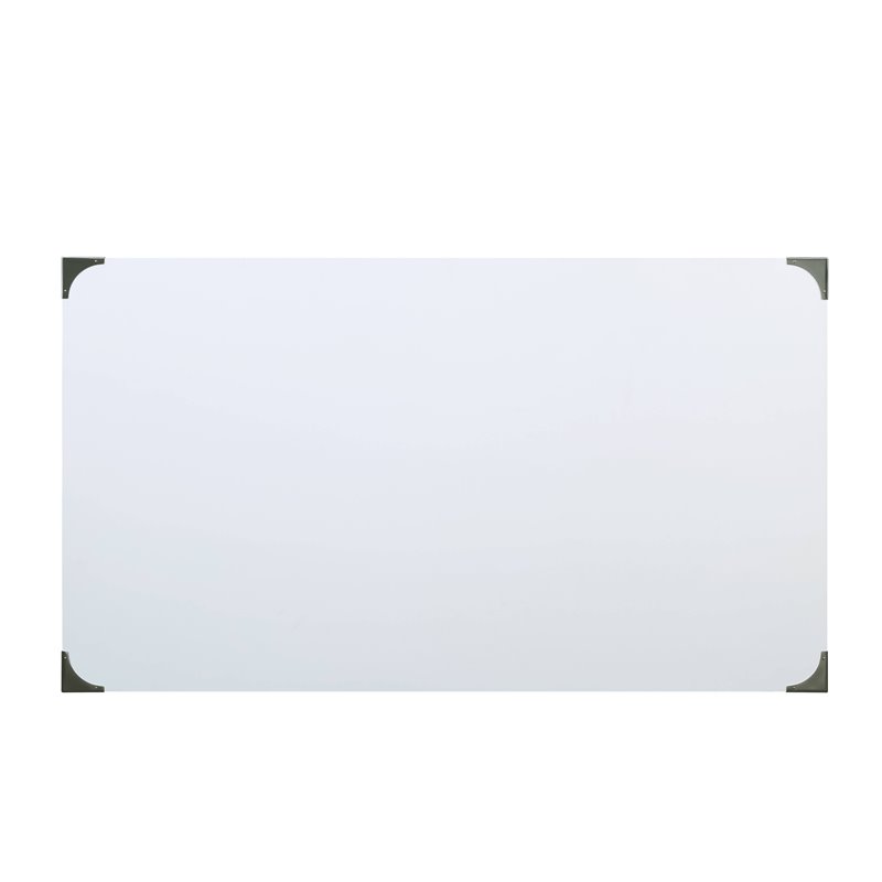 UrbanPro Wooden Rectangular 2-Drawer Writing Desk with X-Shaped Base in White