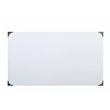 UrbanPro Wooden Rectangular 2-Drawer Writing Desk with X-Shaped Base in White