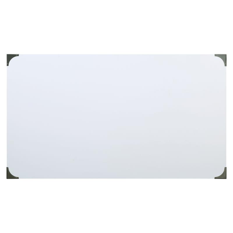 UrbanPro Wooden Rectangular 2-Drawer Writing Desk with X-Shaped Base in White
