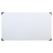 UrbanPro Wooden Rectangular 2-Drawer Writing Desk with X-Shaped Base in White