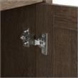 UrbanPro Contemporary 60W L Shaped Desk with Storage in Ash Brown