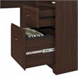 UrbanPro Transitional 60W L Shaped Computer Desk in Modern Walnut