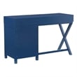 UrbanPro 4 Drawers Modern Wood Side Storage Desk in Navy Blue