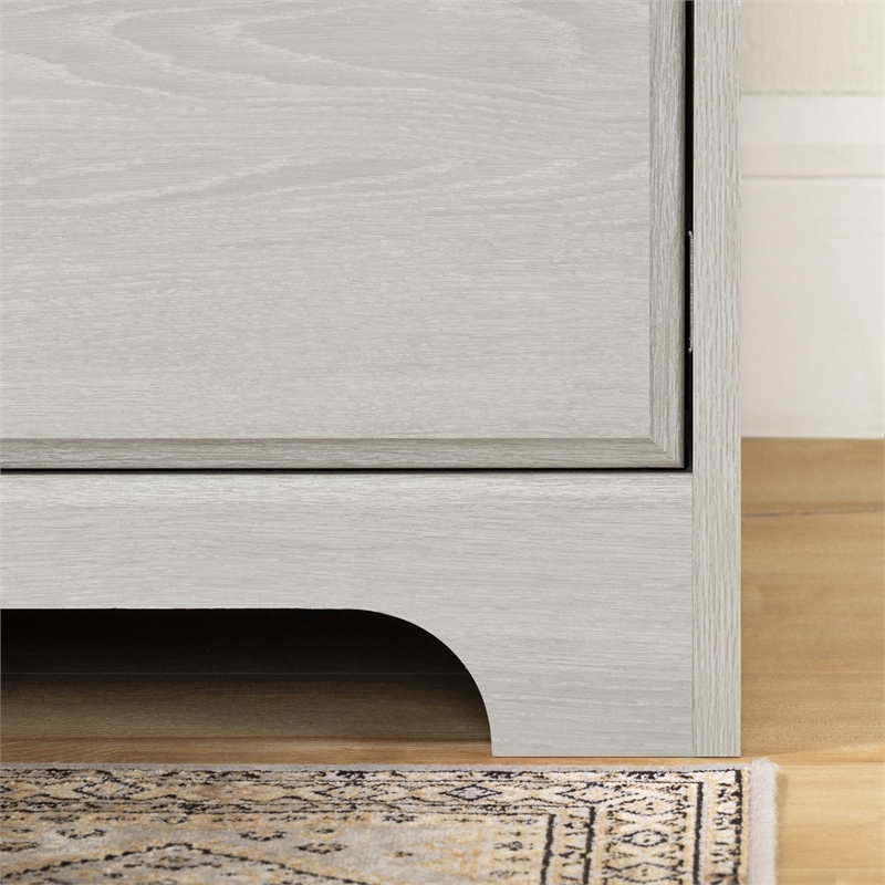 UrbanPro Traditional Wood Computer Desk with Hutch in Oak Gray