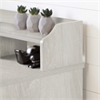 UrbanPro Traditional Wood Computer Desk with Hutch in Oak Gray
