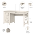UrbanPro Farmhouse Engineered Wood Computer Desk with Storage in White