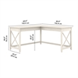 UrbanPro L Shaped Contemporary Engineered Wood Desk in White