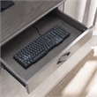 UrbanPro Contemporary Corner Computer/Writing Desk in Matte Black Metal Base