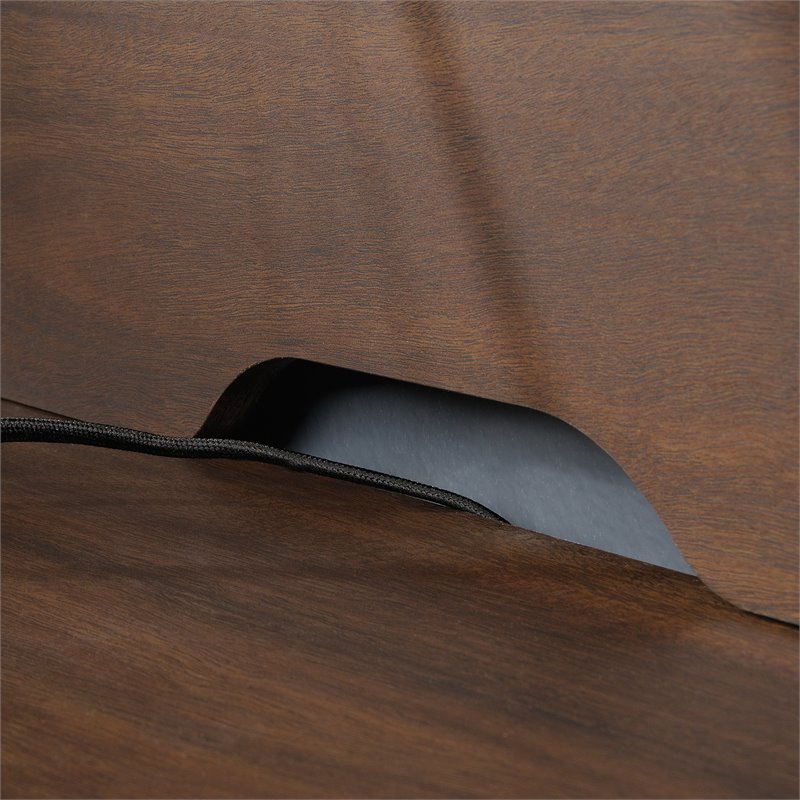 UrbanPro Englewood Large Wooden Desk Hutch in Spiced Mahogany