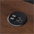 UrbanPro Office Plastic and Rubber Wire Power Grommet in Black