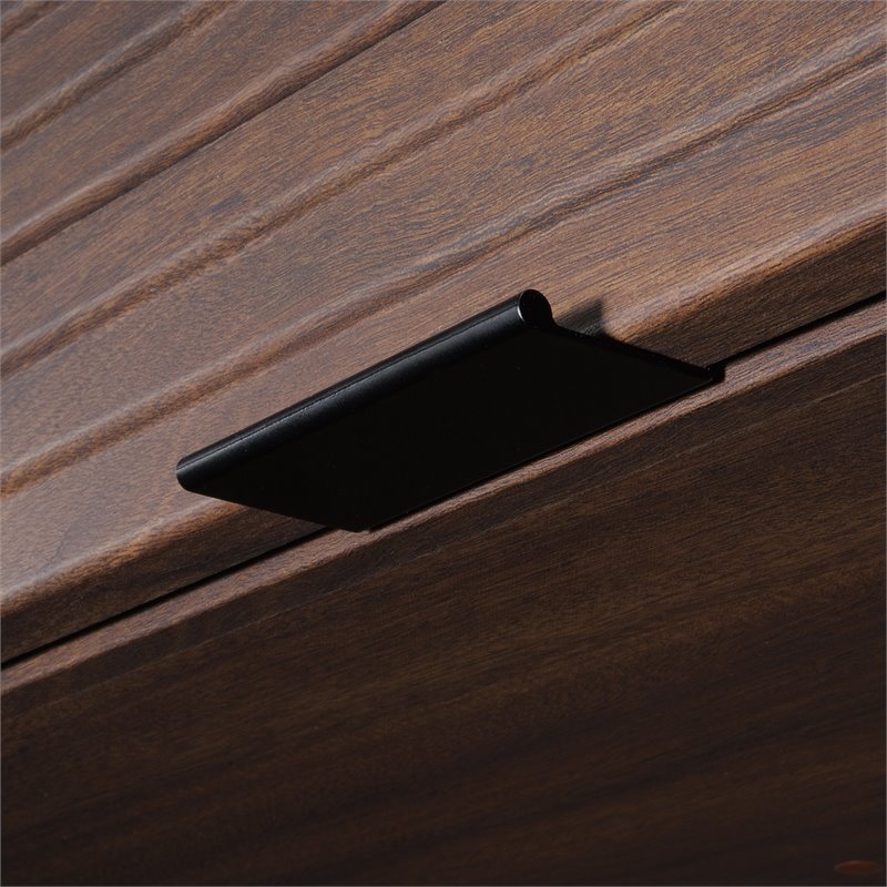 UrbanPro Contemporary Engineered Wood Desk Hutch in Spiced Mahogany