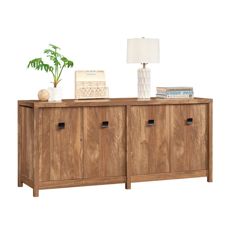 UrbanPro Farmhouse Engineered Wood Credenza in Sindoori Mango/Brown