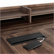 Urbanpro Traditional L-Shaped Desk with Power Bar in Natural Walnut