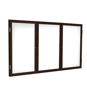 UrbanPro Ceramic 48&quot x 72&quot 2 Door Enclosed Mag. Whiteboard in White