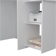 UrbanPro Modern Engineered Wood Desk with  Attached Cabinet in White