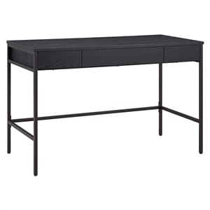 UrbanPro Mid-Century Writing Desk in Black Grain