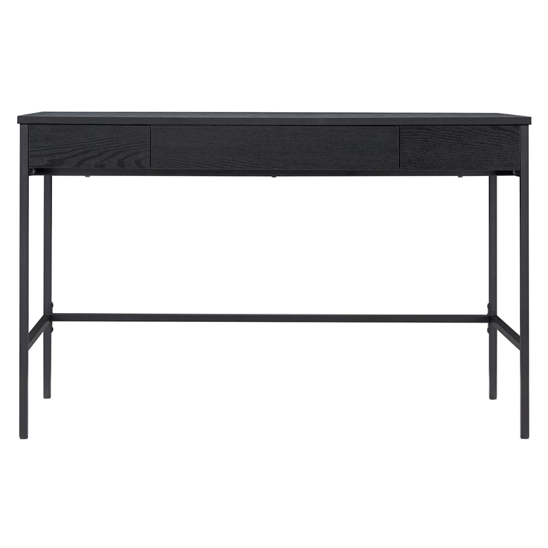 UrbanPro Mid-Century Writing Desk in Black Grain