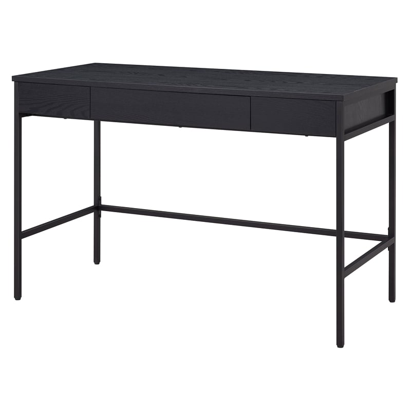 UrbanPro Mid-Century Writing Desk in Black Grain