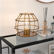 UrbanPro 9' Industrial Metal Table Lamp in Antique Brass