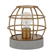 UrbanPro 9' Industrial Metal Table Lamp in Antique Brass
