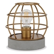 UrbanPro 9' Industrial Metal Table Lamp in Antique Brass