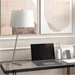 UrbanPro Mid-Century Tilted Table Lamp in Brushed Nickel