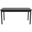 UrbanPro Contemporary Metal High Pressure Library Table in Granite Gray