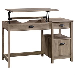 urbanpro sit and stand lift top desk in salt oak