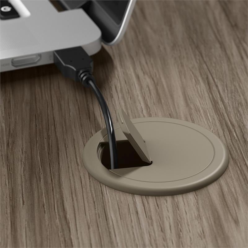 UrbanPro Modern Engineered Wood Computer Table Desk in Hickory brown