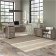 UrbanPro Modern Engineered Wood Computer Table Desk in Hickory brown