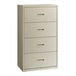 UrbanPro 4-Drawer Modern Metal Lateral Filing Cabinet in Light Gray
