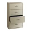 UrbanPro 4-Drawer Modern Metal Lateral Filing Cabinet in Light Gray