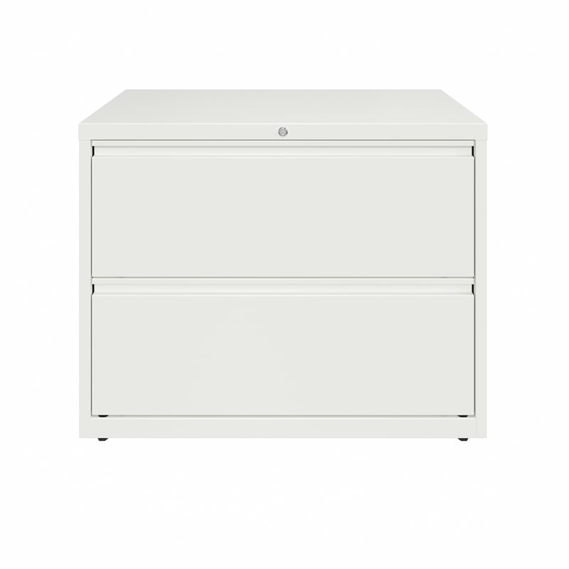 UrbanPro 2-Drawer Metal Lateral Filing Cabinet w/ Interlock System in White