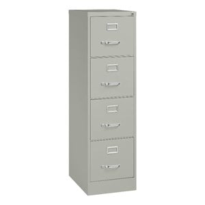 UrbanPro 4-Drawer Contemporary Metal Vertical Filing Cabinet in Light Gray