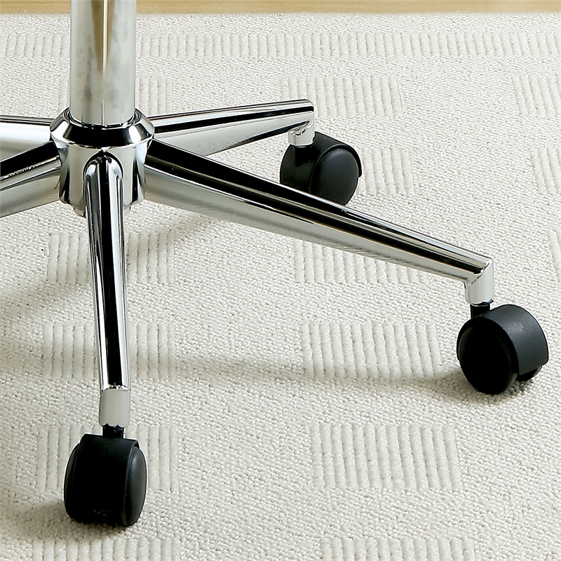 Urbanpro Contemporary Fabric Ergonomic Armless Office Chair in Brown