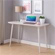 Urbanpro Mid-century Wooden Writing Desk in White Oak Finish