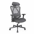 Urbanpro Contemporary Metal and Mesh Adjustable Office Chair in Black